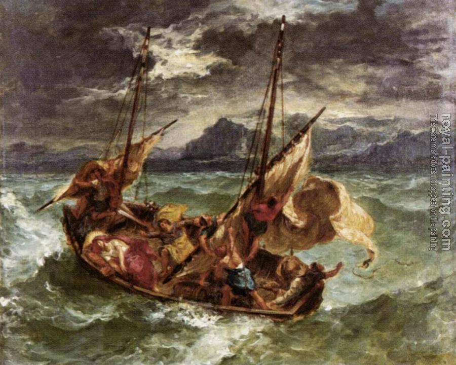 Eugene Delacroix : Christ on the Lake of Gennezaret